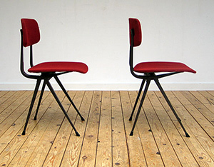 2 wine red industrial Friso Kramer chairs model Result