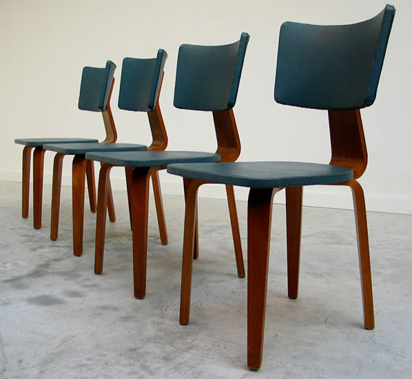 4 plywood multiplex chairs Cor Alons