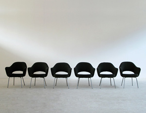 6 Eero Saarinen for Knoll mod. 71 executive armchairs
