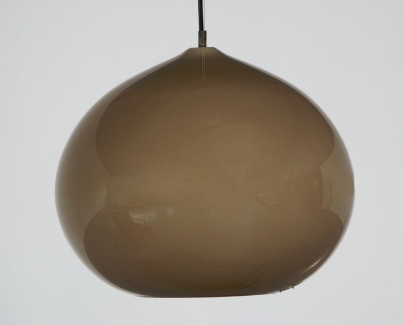 Alessandro Pianon Vistosi brown onion ceiling lamp