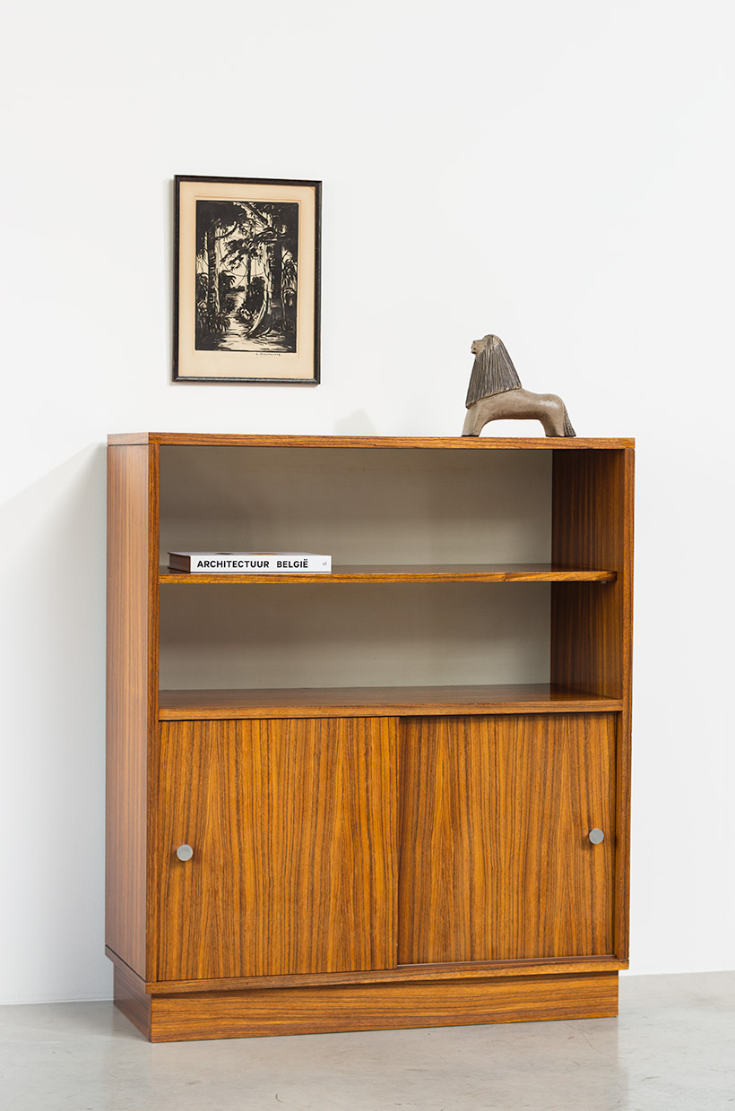 Alfred Hendrickx cabinet N54 for Belform Zebrano wood 1960 img 9