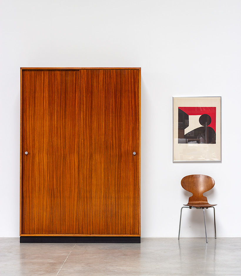 Alfred Hendrickx Zebrano wood wardrobe for Belform 1960 img 3
