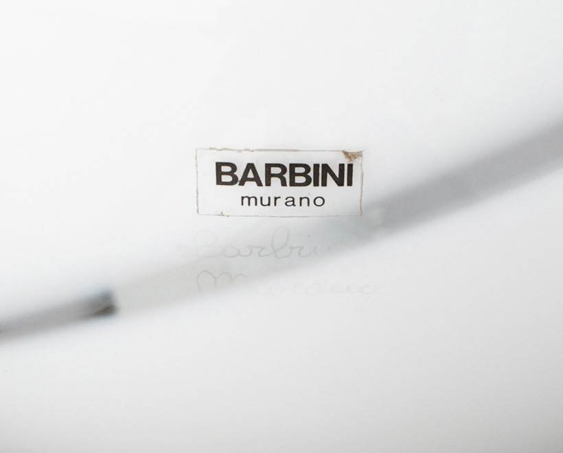 Alfredo Barbini Spherical glass table lamp Murano img 4