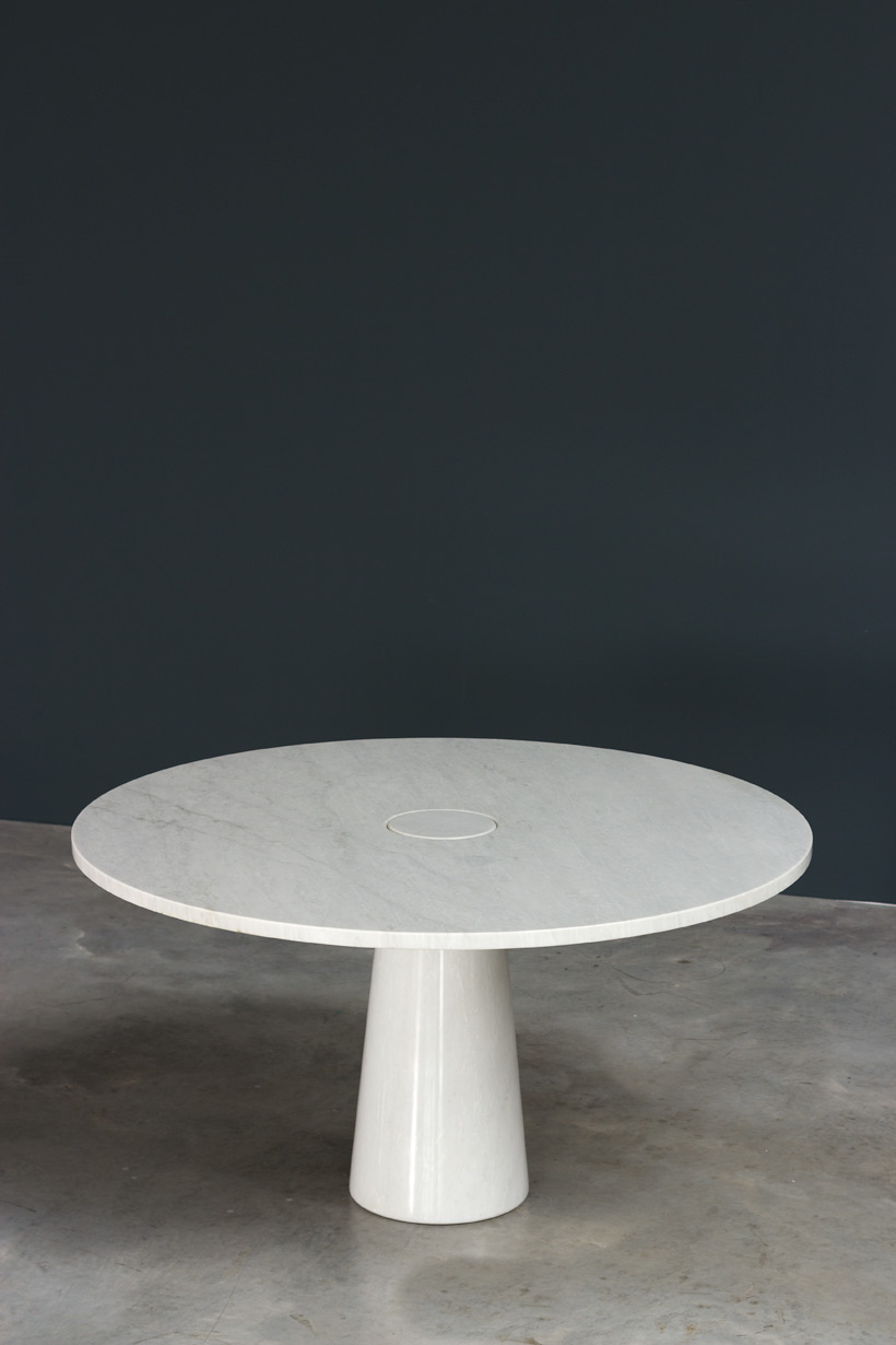 Angelo Mangiarotti Eros Carrara marble dinning table Skipper