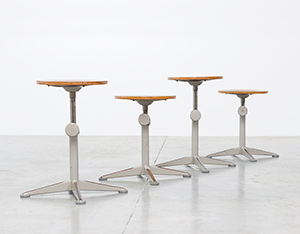 Architect swivel stools designed by Friso Kramer