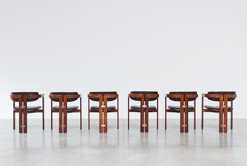 Augusto Savini Pamplona Dinning Chairs for Pozzi 1965 set of six Chairs img 7