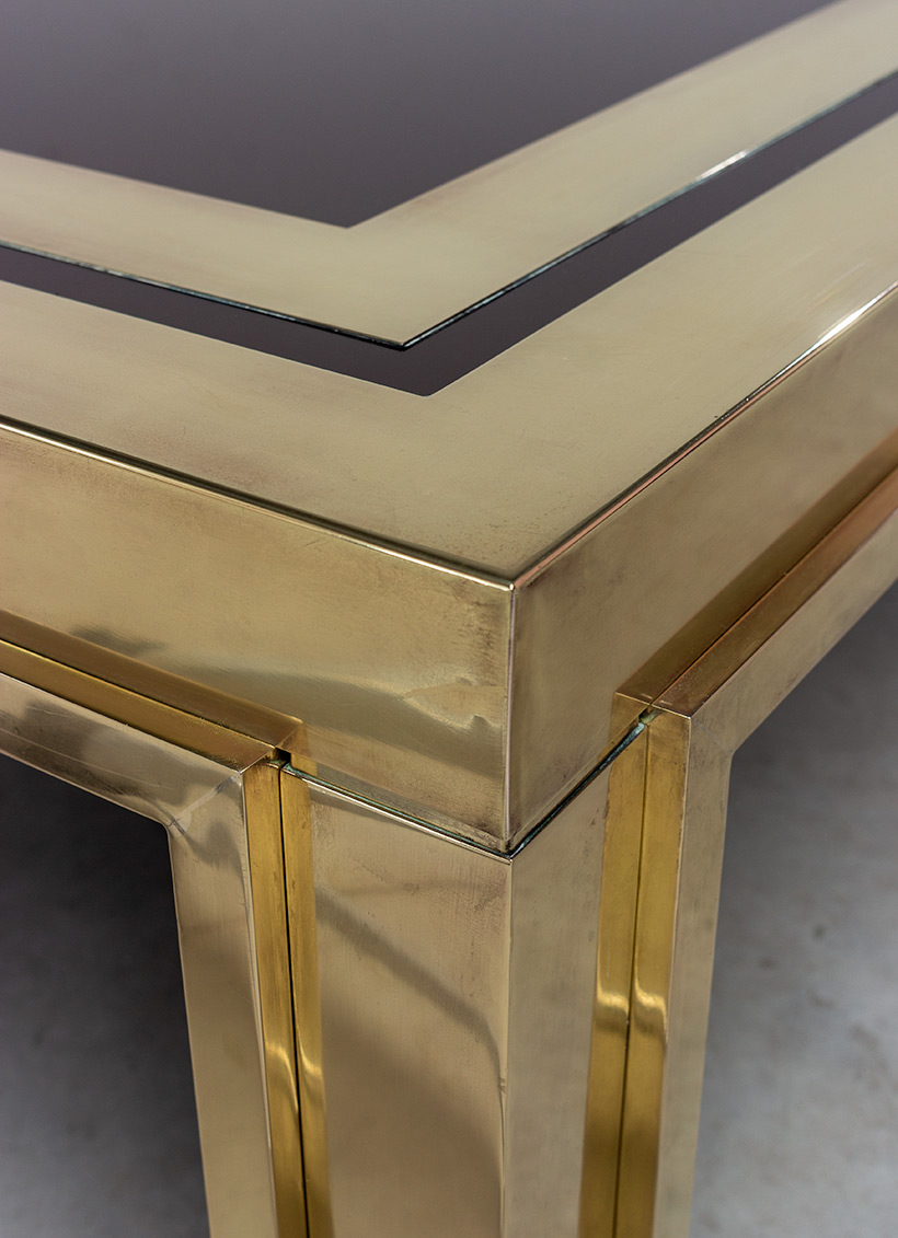 Brass cocktail table by Maison Mercier Freres 1970 img 5