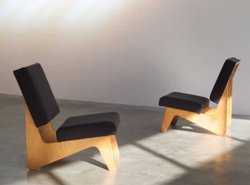 Cees Braakman pair of FB03 lounge chairs Combex series