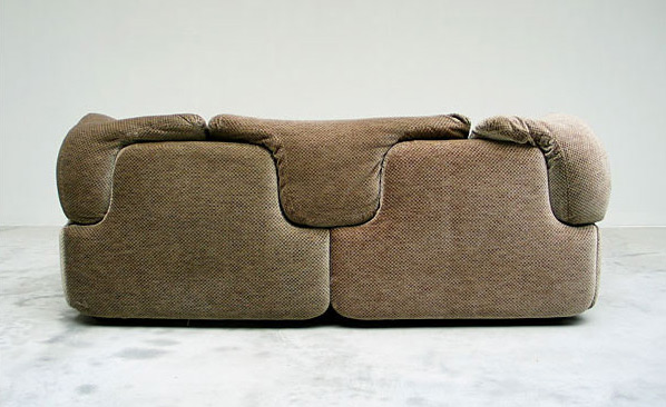 Confidential sofa 2 seater Saporiti Italia Alberto Rosselli