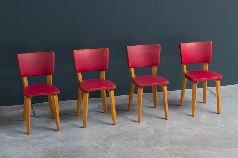 Cor Alons 4 multiplex plywood dinning chairs De Boer img 4