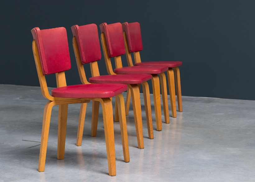 Cor Alons 4 multiplex plywood dinning chairs De Boer img 5
