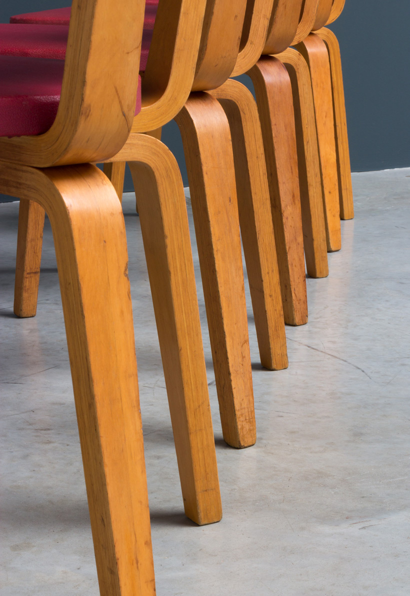 Cor Alons 4 multiplex plywood dinning chairs De Boer img 6