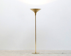 Danish modern floor lamp made of brass