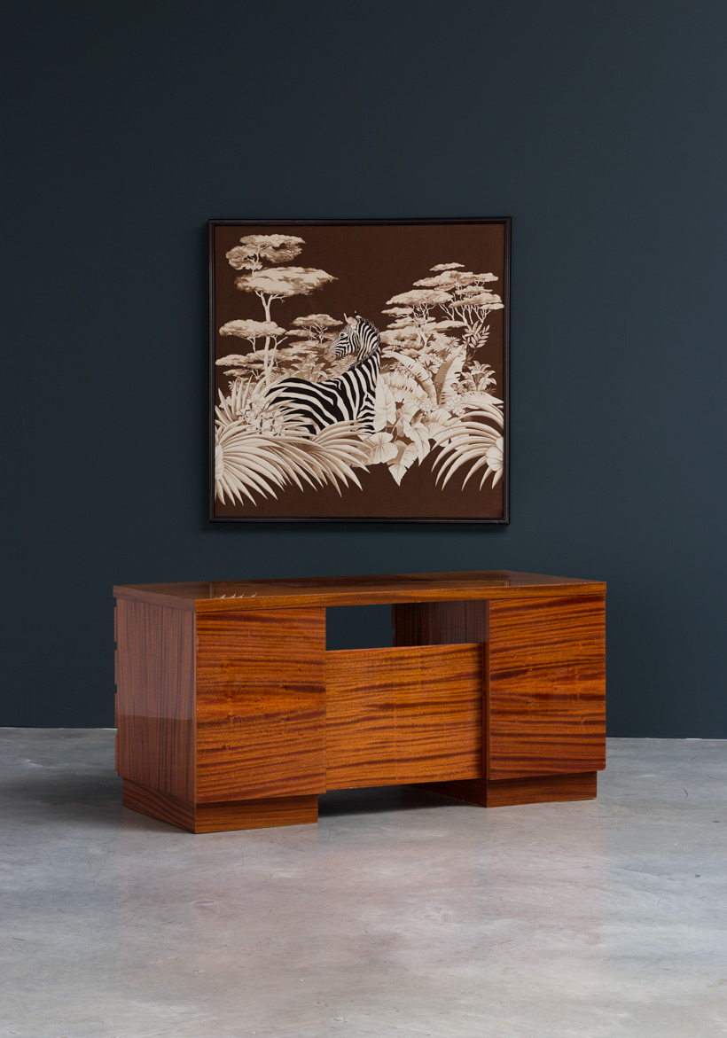 Decorative Zebra print on fabric African Wildlife
