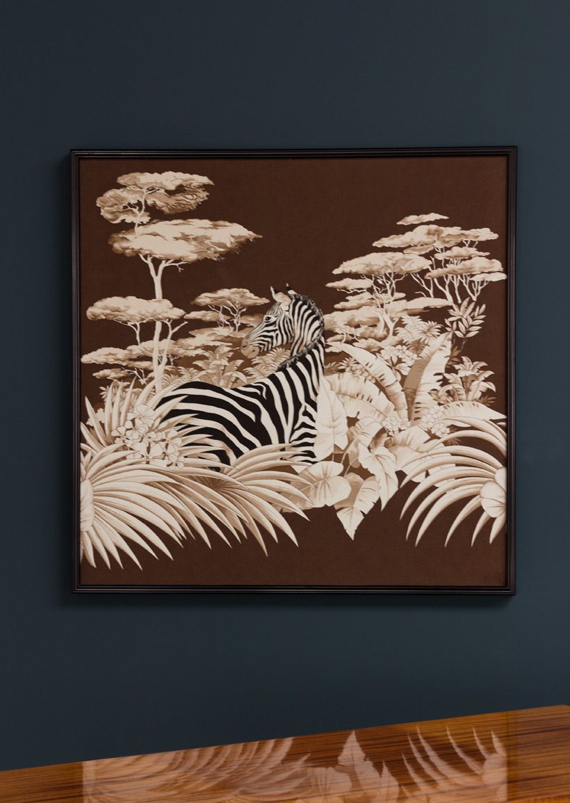 Decorative Zebra print on fabric African Wildlife img 3