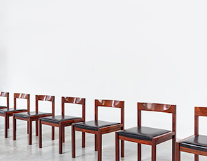 Dining chairs by Alfred Hendrickx for Belform set of eight circa 1970s
