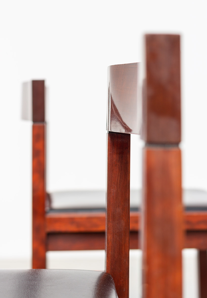 Dining chairs by Alfred Hendrickx for Belform set of eight circa 1970s img 10