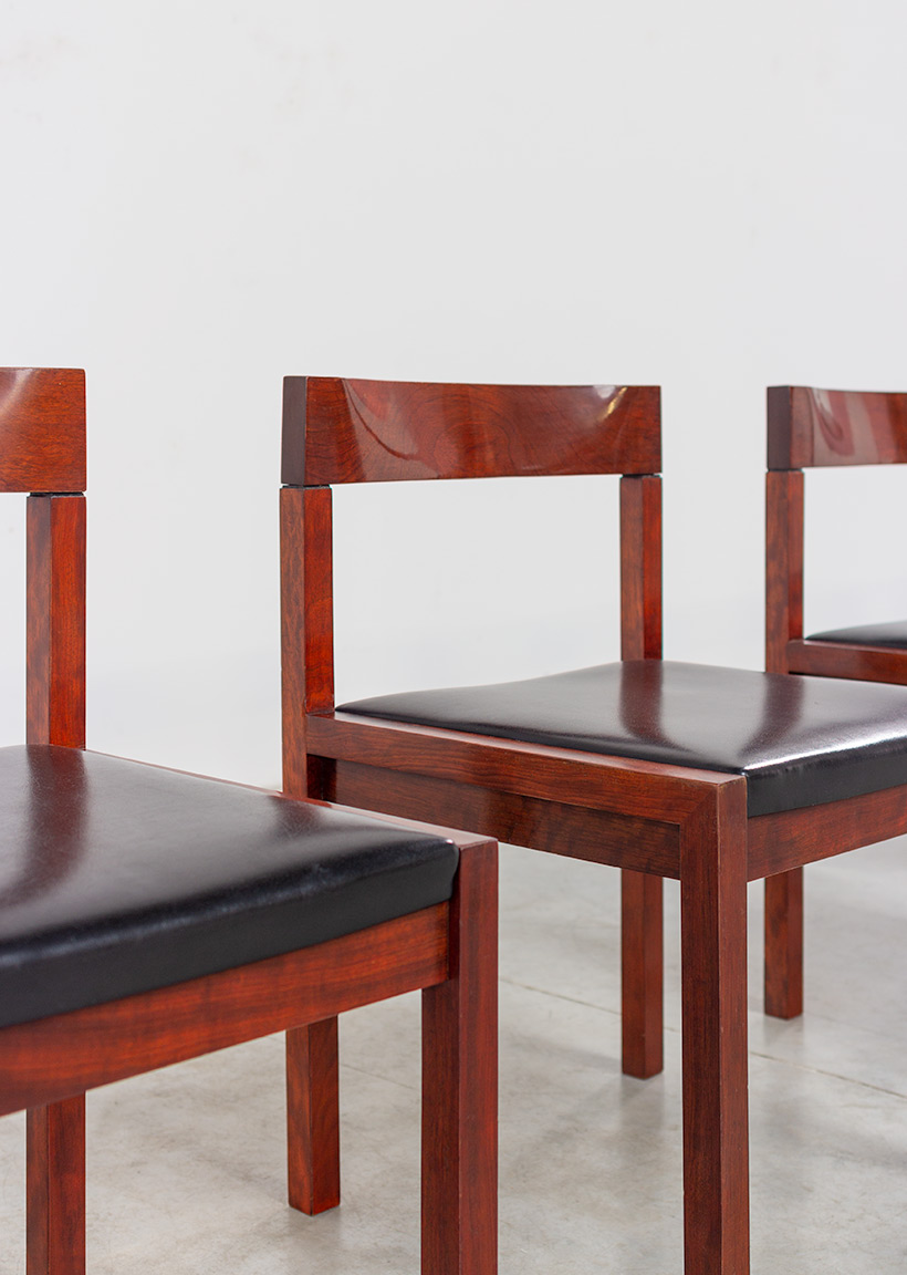 Dining chairs by Alfred Hendrickx for Belform set of eight circa 1970s img 5