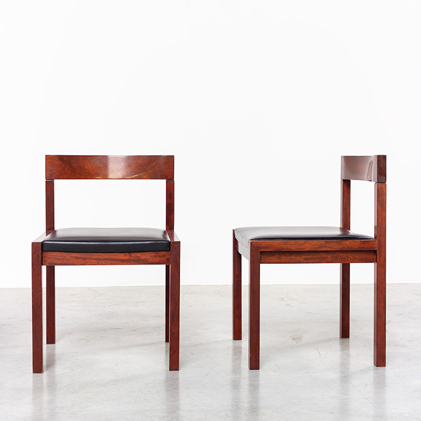 Dining chairs by Alfred Hendrickx for Belform set of eight circa 1970s img 7