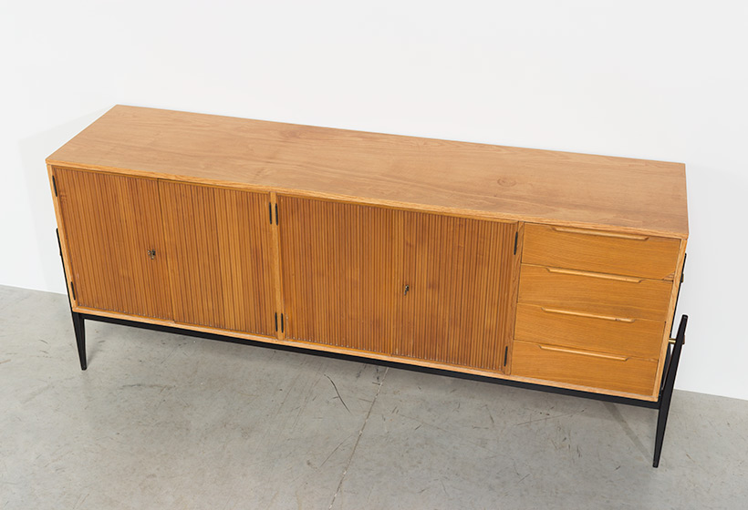 Fifties sideboard elegant storage cabinet Belgium made 1950 img 7