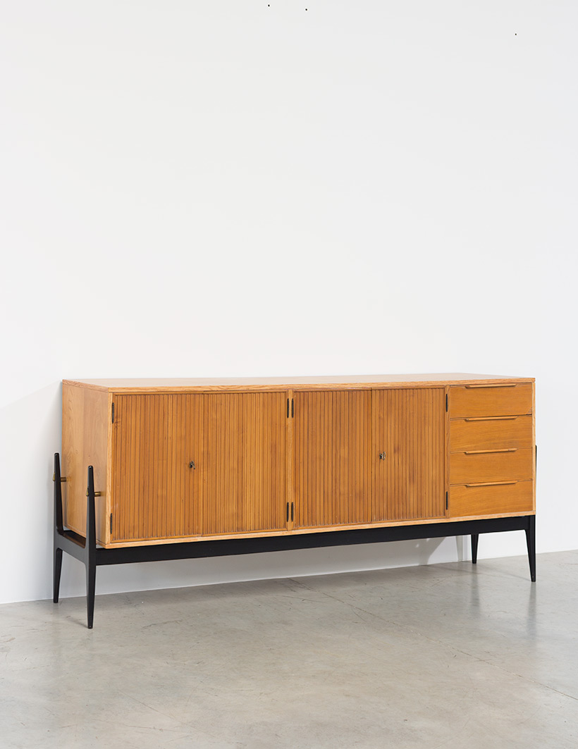 Fifties sideboard elegant storage cabinet Belgium made 1950 img 8