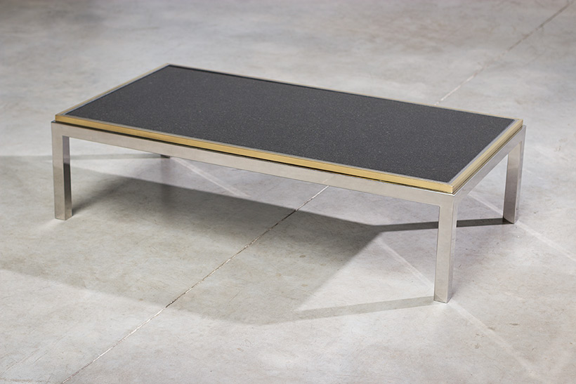 Flaminia coffee table with marble top designed by Willy Rizzo img 3