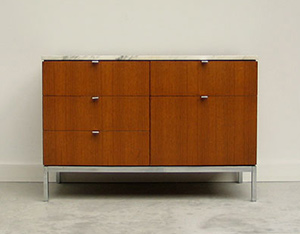 Florence Knoll Case Credenza with marble top