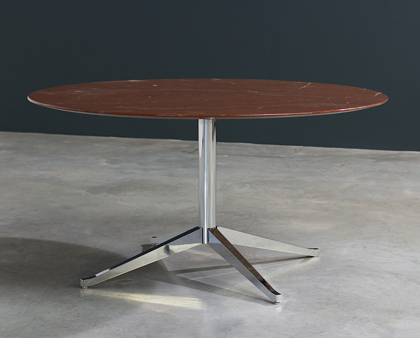 Florence Knoll table or desk in rojo Alicate marble 1961 img 7