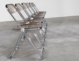 Giancarlo Piretti set of 6 Plia folding chairs