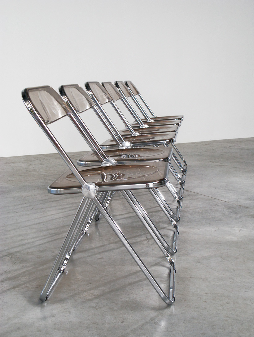 Giancarlo Piretti set of 6 Plia folding chairs