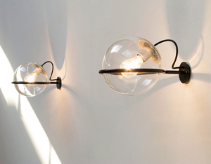 Gino Sarfatti Arteluce pair of wall lamps