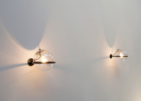 Gino Sarfatti Arteluce pair of wall lamps