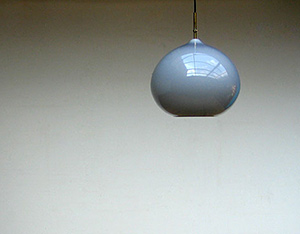 Grey onion ceiling lamp Vistosi Italy 1970