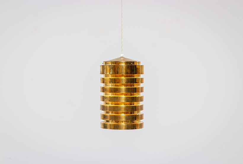 Hans Agne Jakobsson brass ceiling light T487 pendant by AB Markaryd img 3