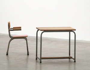 Industrial school desk and chair for children Tubax