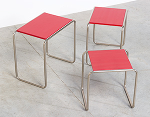 Marcel Breuer B9 Bauhaus nesting tables German Modernism