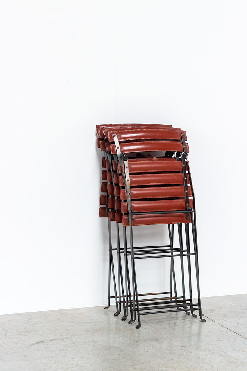 Marco Zanuso set of four folding chairs Celestina Zanotta Italy 1970s