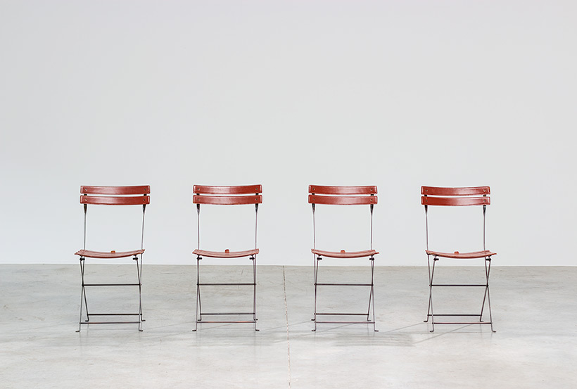 Marco Zanuso set of four folding chairs Celestina Zanotta Italy 1970s img 3