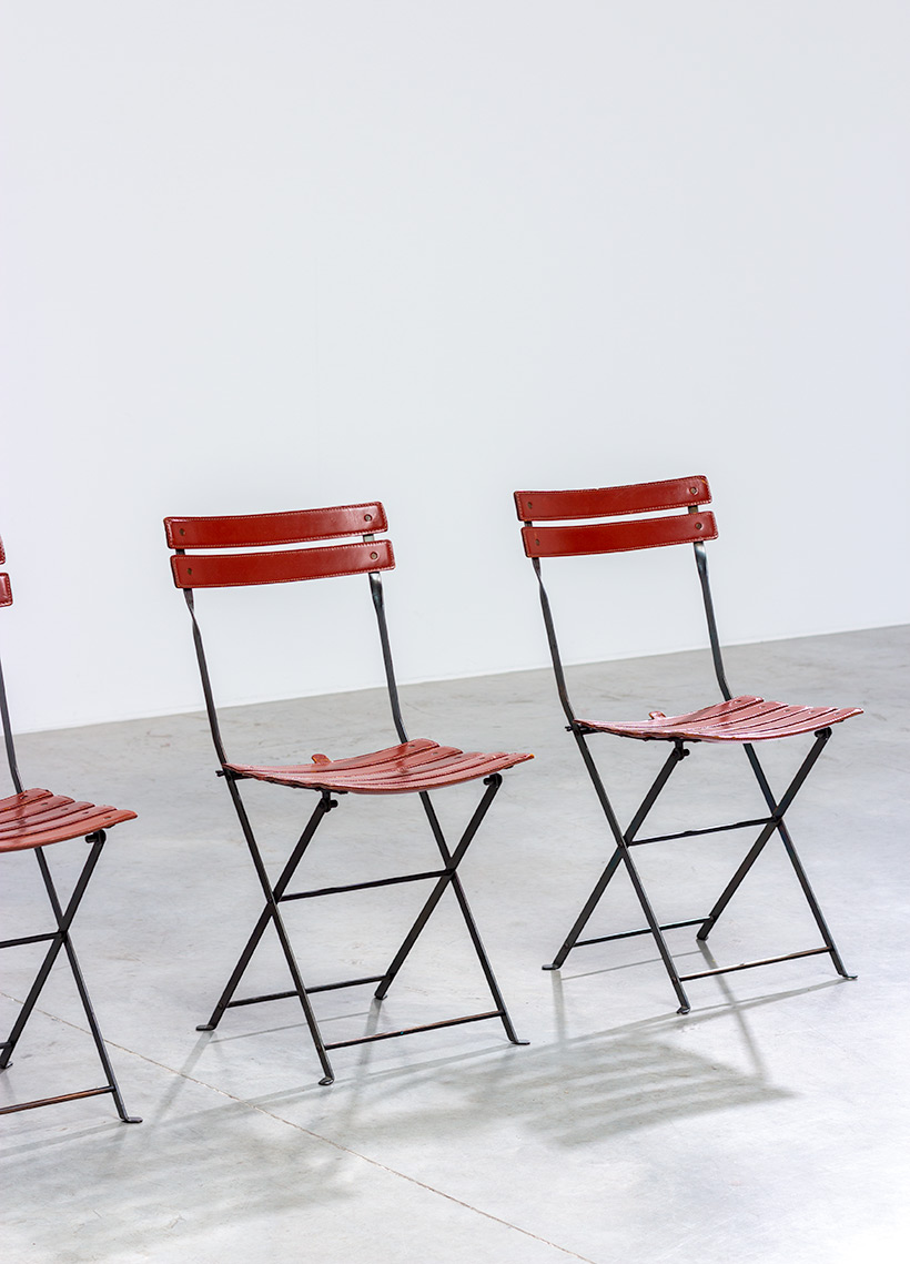 Marco Zanuso set of four folding chairs Celestina Zanotta Italy 1970s img 4