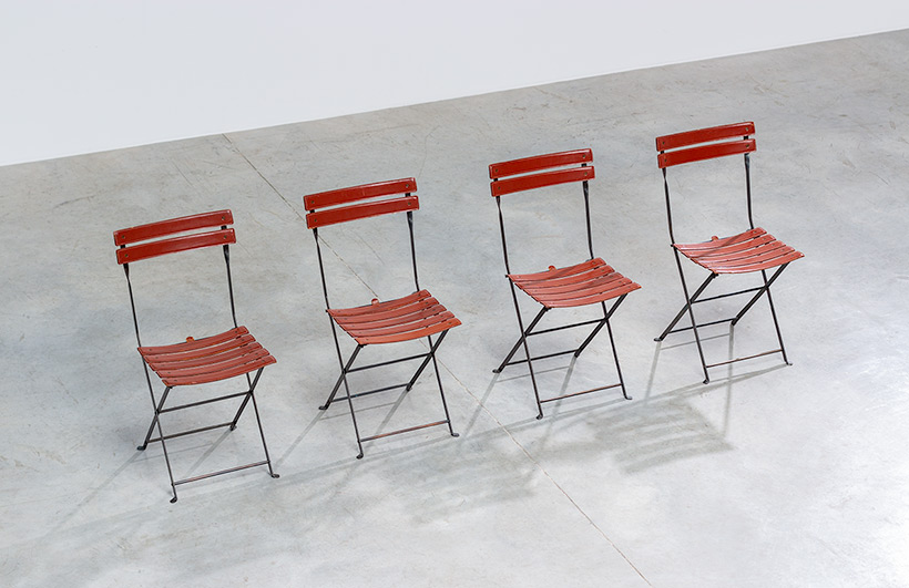 Marco Zanuso set of four folding chairs Celestina Zanotta Italy 1970s img 5