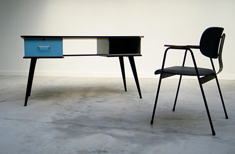 Modern desk and F1-Chair Willy Van Der Meeren 1950