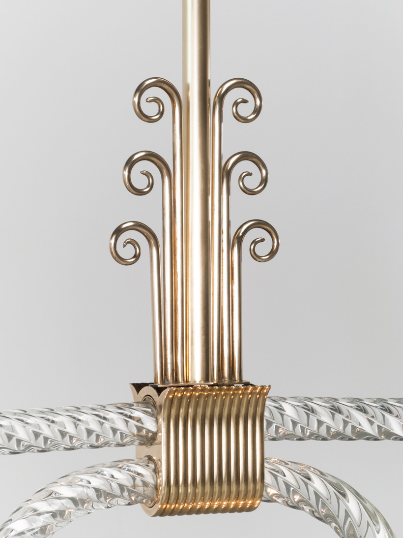 Murano glass chandelier by Archimede Seguso 1930 img 4