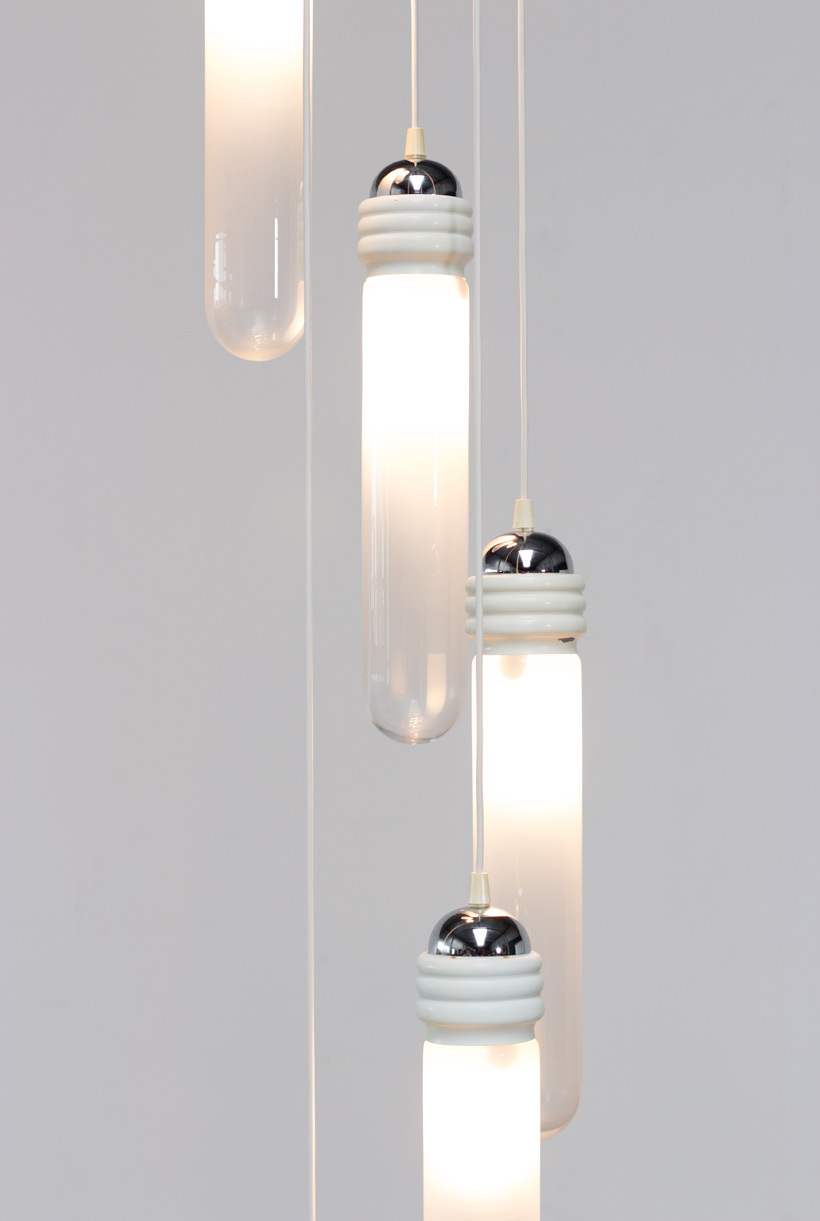 Murano glass chandelier light pendant by Mazzega img 6