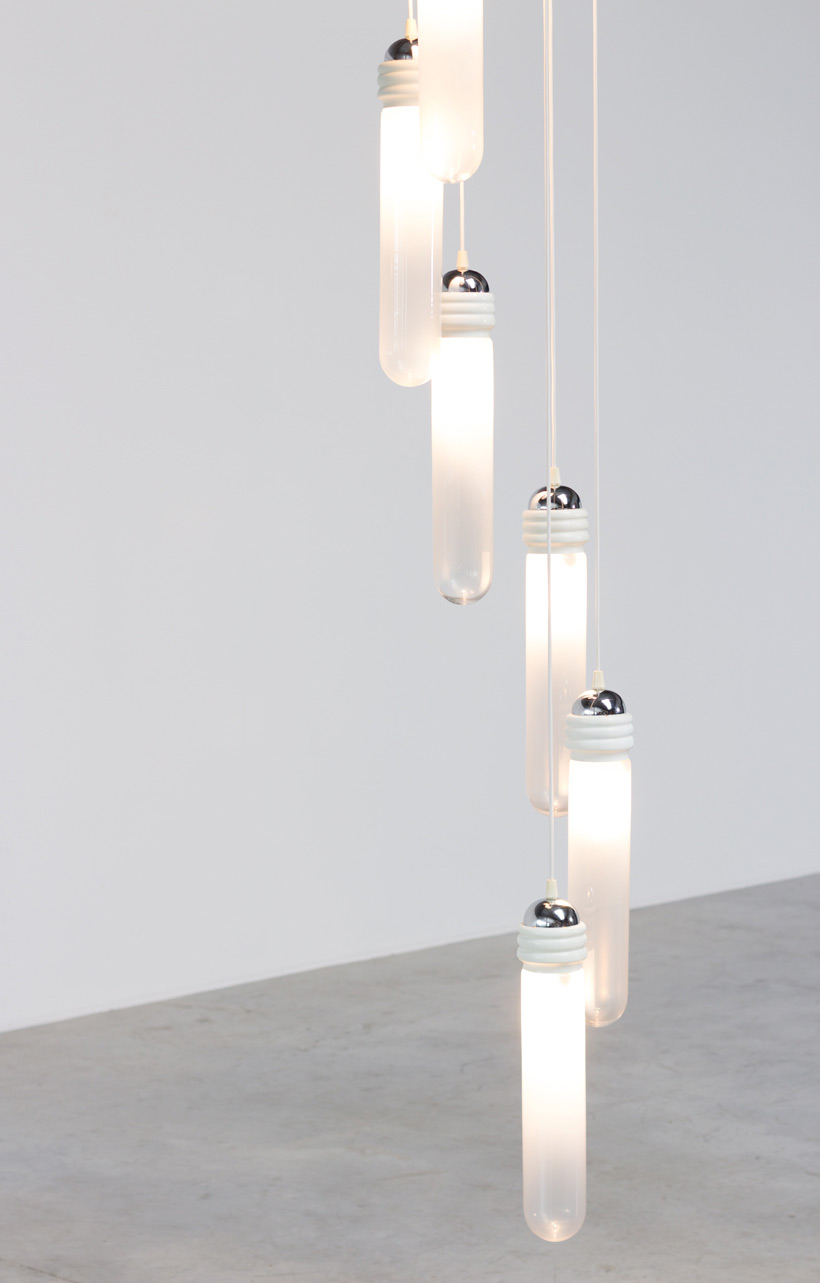 Murano glass chandelier light pendant by Mazzega img 7