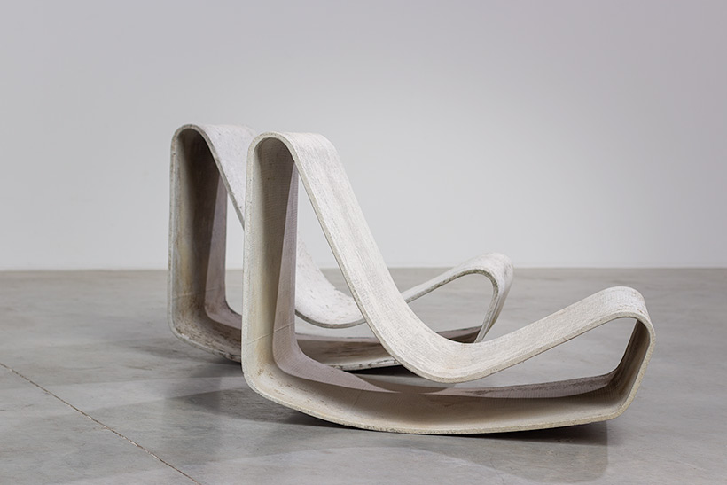 Pair modernist Willy Guhl lounge loop chairs Eternit AG 1954 Switzerland img 7