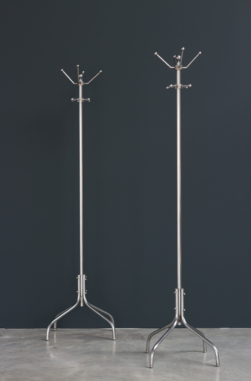 Pair of Machine Age Coat Stands for General Motors Continental