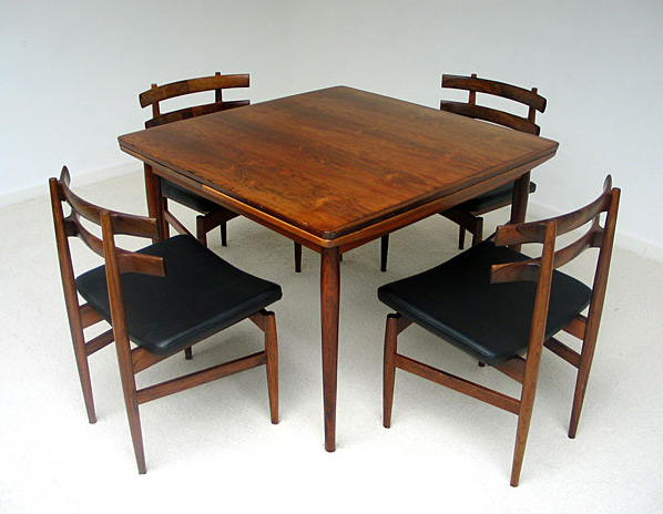 Palisander dinning table and chairs Ole Wanscher 1950