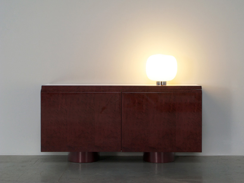 Paolo Tilche cubo glass table lamp Barbini Murano img 3