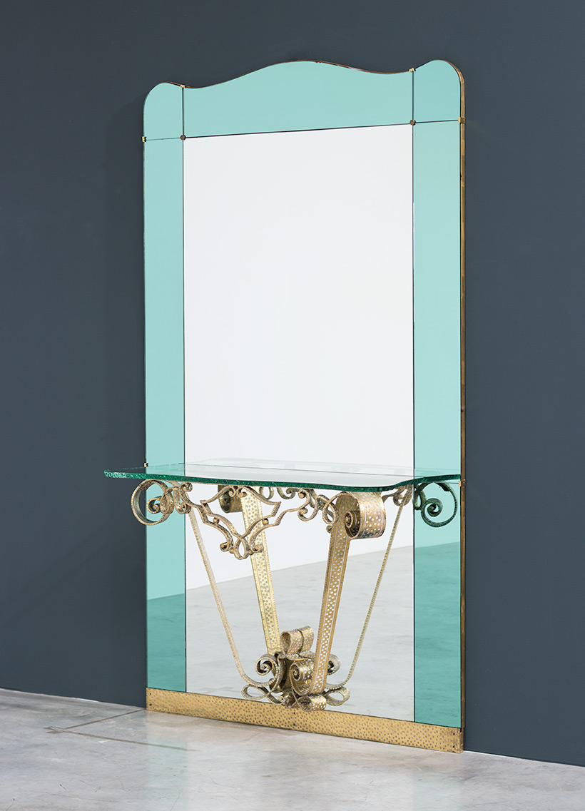 Pierluigi Colli mirror with console circa 1940