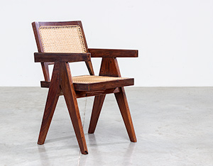 Pierre Jeanneret Armchair or office chair Chandigarh India 1950